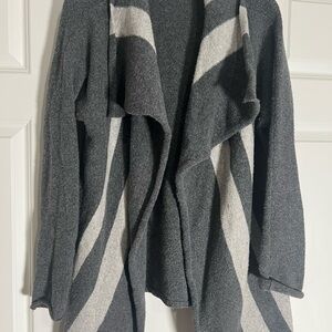 Eddie Bauer Charcoal and Lighy Grey Women's Cardigan